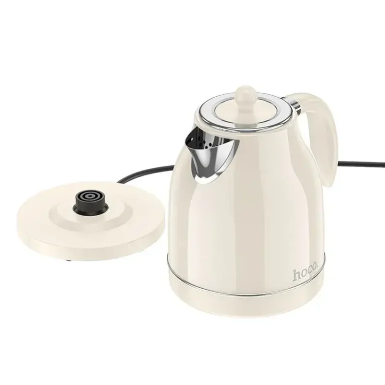 Электрический чайник Hoco HE10 1.7L retro electric kettle(EU) milky white 1