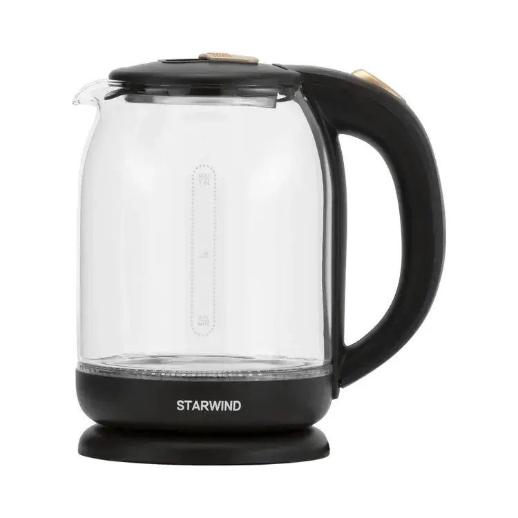 Электрический чайник STARWIND SKG1779 стекло/черный 1