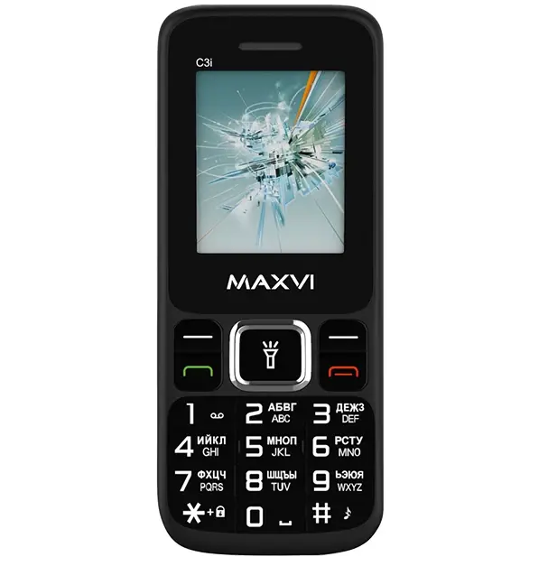 Мобильный телефон Maxvi C3i Black 1