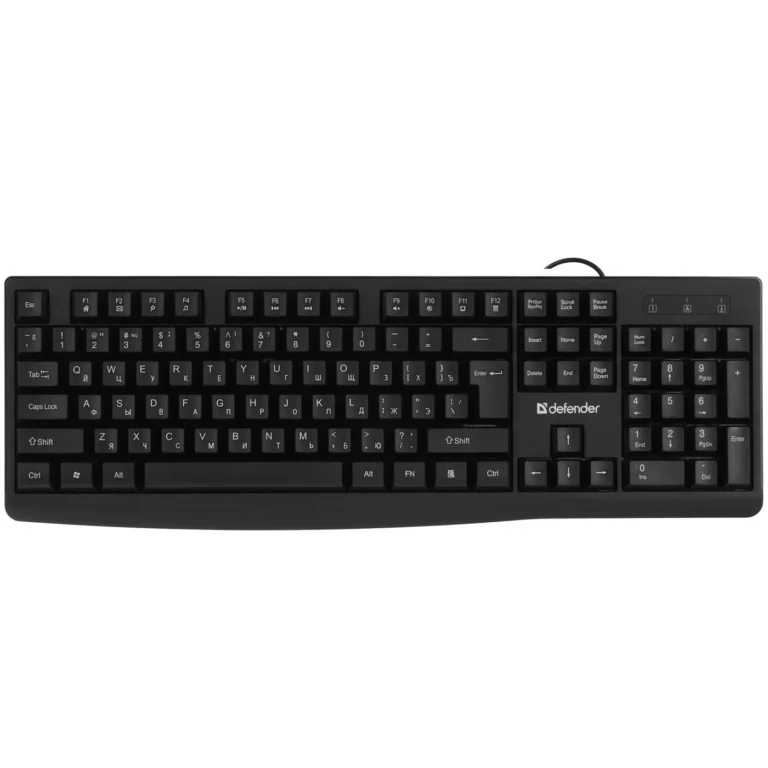 Клавиатура DEFENDER Navigator HB-138 RU, черн,104 кнопки+FN,1.8м (45138) 1