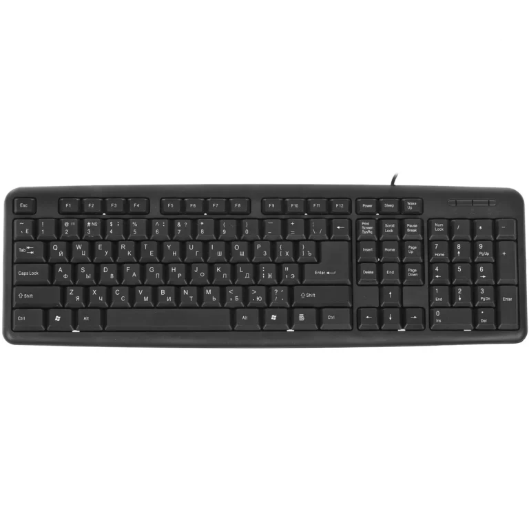 Клавиатура DEFENDER HB- 420, Black, Classic, USB, мембранная, кабель: 1,5 м (45420) 1